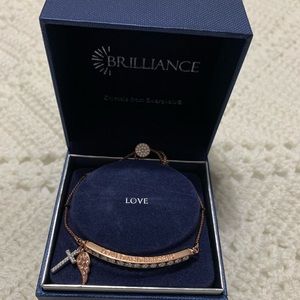 Gorgeous Rose Gold Bracelet with Swarovski Crystal